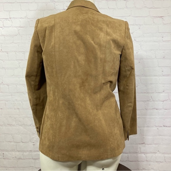 SUEDE LEATHER JACKET 90s Y2K vintage fashion size Small - Picture 5 of 13